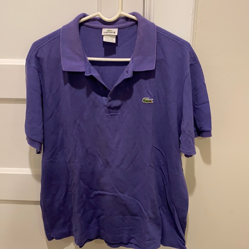 Lacoste purple men’s polo size 6